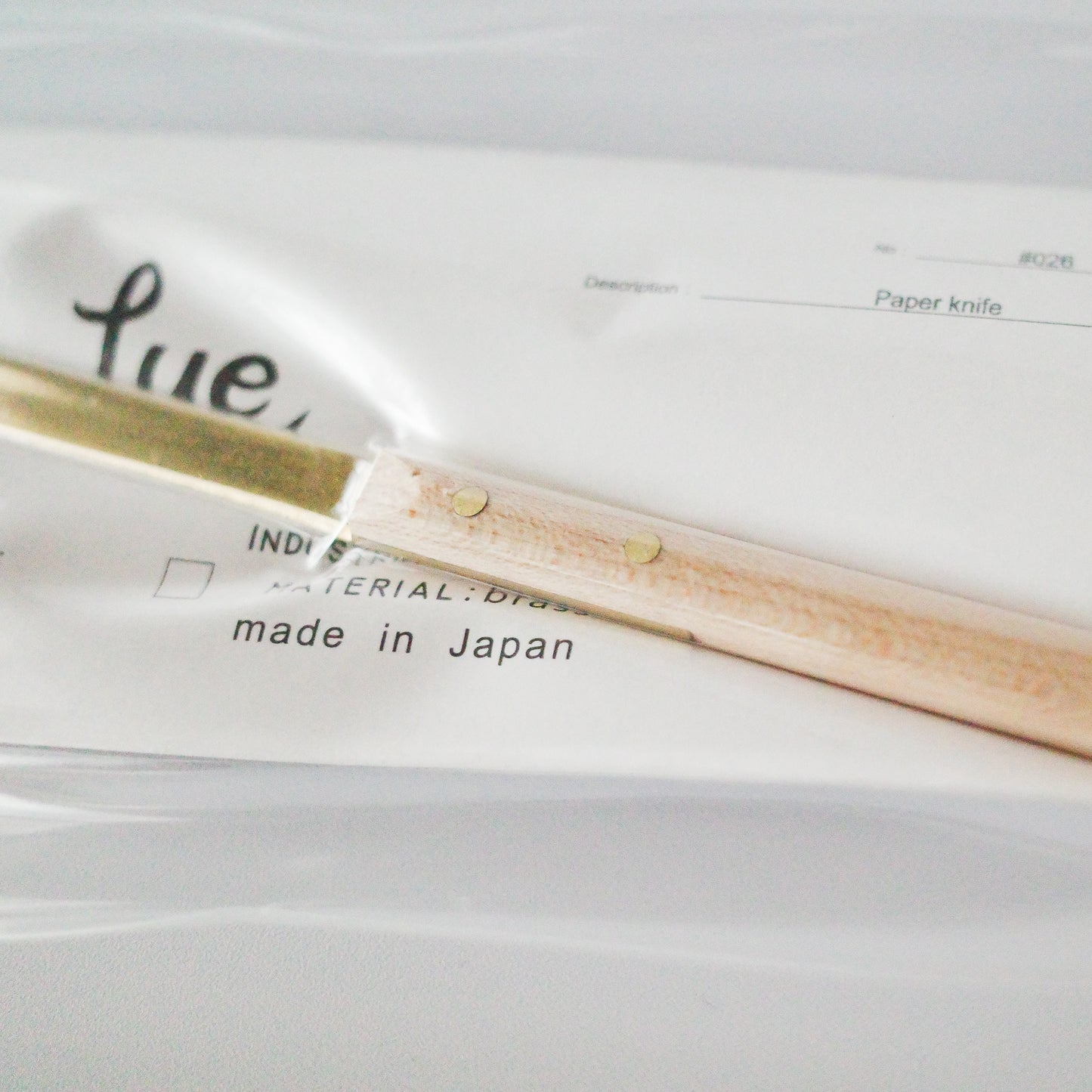 Lue | ペーパーナイフ Paper knife（Handcraft）